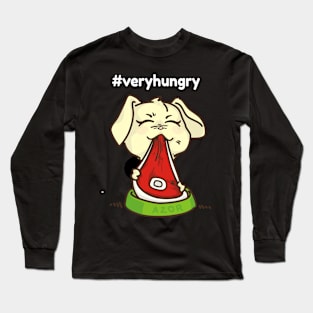 very hungry dog Long Sleeve T-Shirt